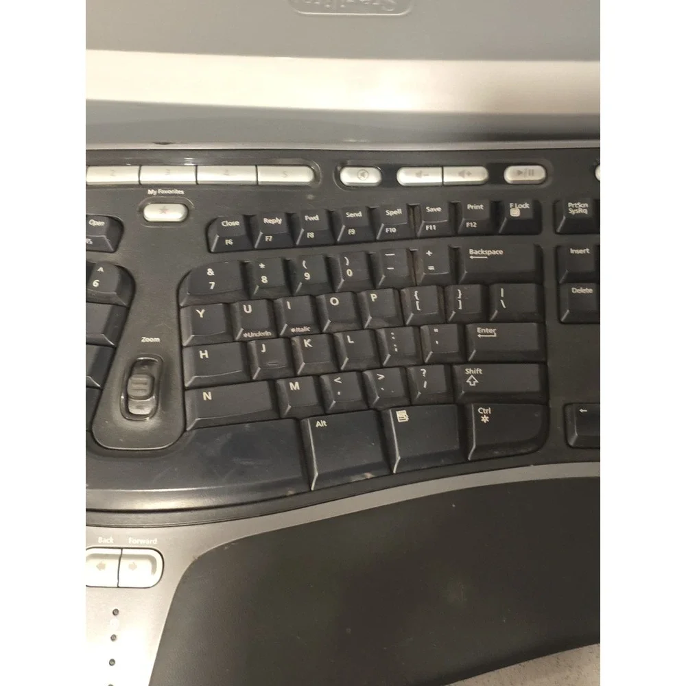 Microsoft Natural Ergonomic Keyboard 4000 v1.0 Model KU-0462 USB Tested